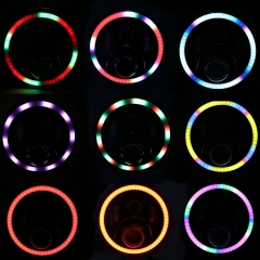 Newest 7" RGB headlight Blutooth Phone APP Control to Colors Change for Jeep Wrangler JK