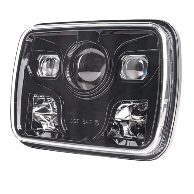 Morsun 5x7 Square LED Headlight for Jeep Wrangler Cherokee XJ