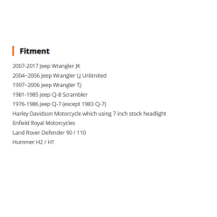 2007-2017 Jeep Wrangler Led Headlight Assembly Jeep Wrangler Halo Headlights