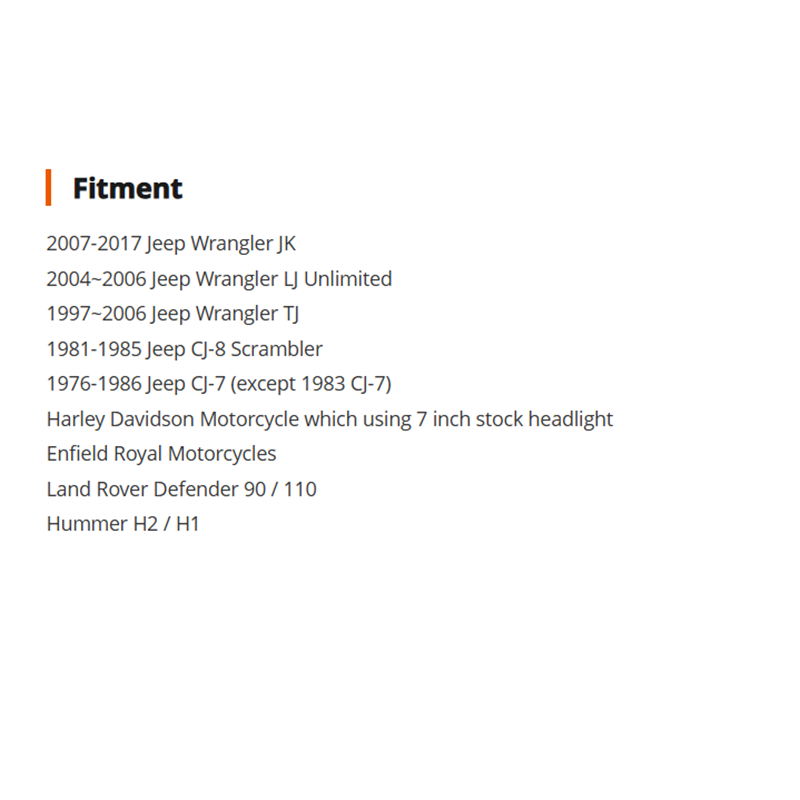 2007-2017 Jeep Wrangler Led Headlight Assembly Jeep Wrangler Halo Headlights