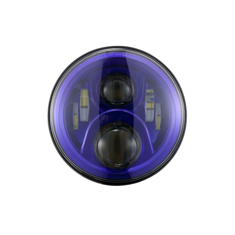 50w DOT SAE 7'' Round Jeep Wrangler JK Led Headlight Projector with High Low Beam