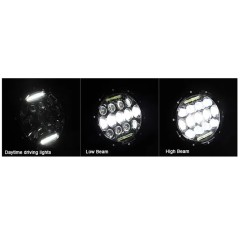 Jeep Wrangler led halo headlights with hi/lo beam and drl