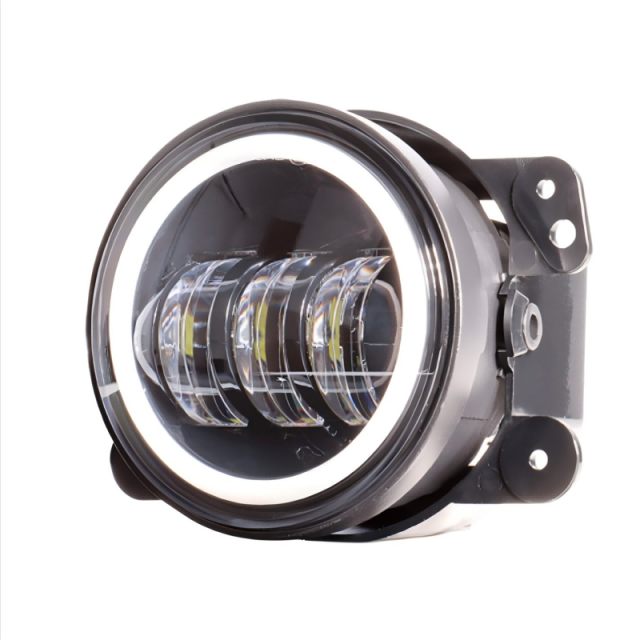 2007-2017 Jeep Wrangler JK Led Fog Lights with Halo DRL Turn Signals