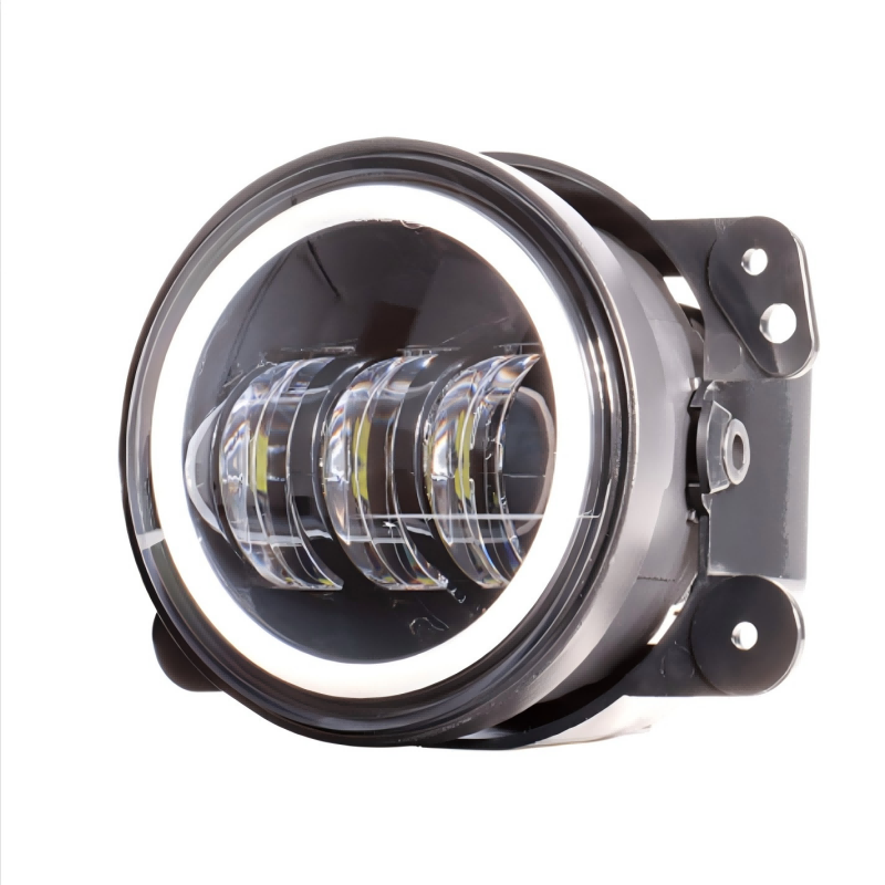 2007-2017 Jeep Wrangler JK Led Fog Lights with Halo DRL Turn Signals