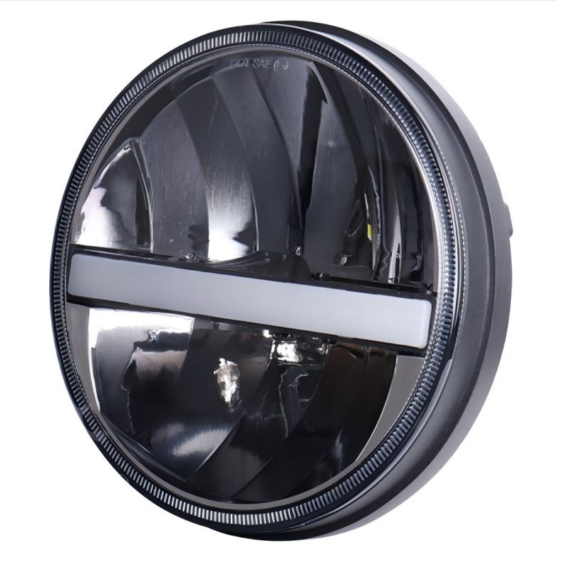 Morsun for Jeep Wrangler JK Accessories 7 Headlight H4 Bulb White/Yellow Turning Signal