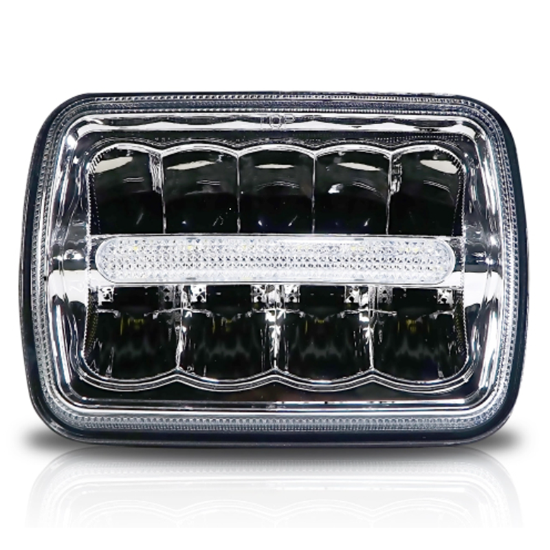 Square 5x7'' inch Led headlight for Jeep YJ Cherokee XJ Auto lighting system car accessories