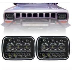 For Jeep YJ cherokee xj 5x7 inch headlamp 5800lm for Ford Super Duty 7x6 led headlight