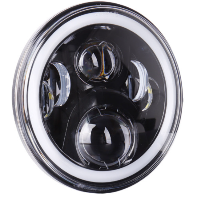 Newest 7" RGB headlight Blutooth Phone APP Control to Colors Change for Jeep Wrangler JK