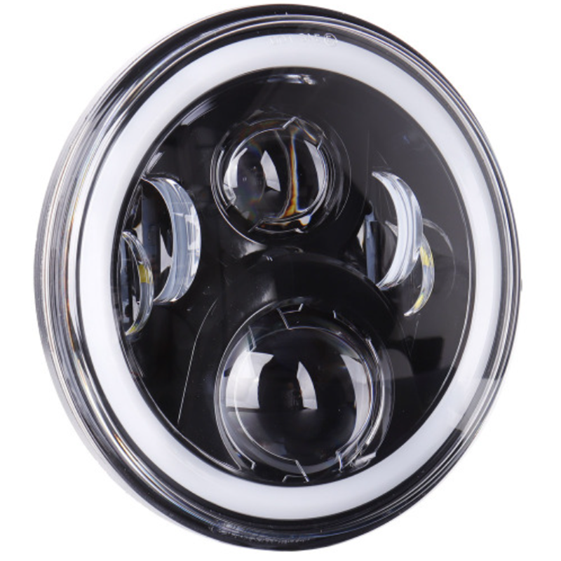 Newest 7" RGB headlight Blutooth Phone APP Control to Colors Change for Jeep Wrangler JK