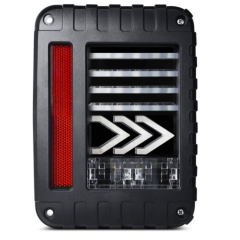 For Jeep Wrangler JK 07-17 LED Rear Tail Lights Brake Reversing Turn Signal tail Lamps