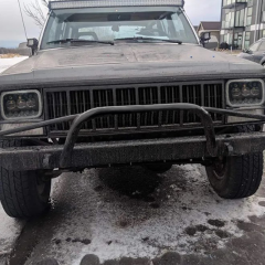 Square 5x7 led headlight for cherokee xj hi/lo beam Reflector led headlamp with angel eye for jeep accessories