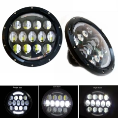 7" 75W LED Headlights With Daytime Running Light (DRL) turn signal For Jeep Wrangler TJ 1997-2006