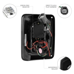 For Jeep JK Tail light 12v 24v car brake/reversing/driving/turn stop lamp led tail light