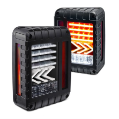 For Jeep Wrangler JK 07-17 LED Rear Tail Lights Brake Reversing Turn Signal tail Lamps