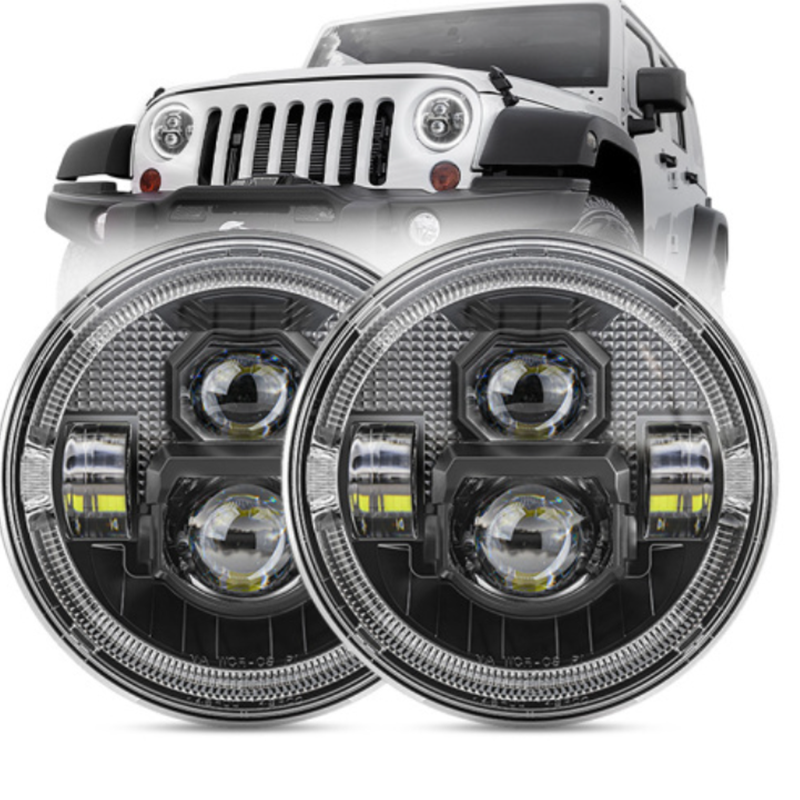 2007-2017 Jeep Wrangler Led Headlight Assembly Jeep Wrangler Halo Headlights