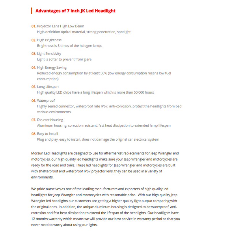 108W High brightness 2007~2016 jeep wrangler jk led headlights 7 inch round jk halo headlights with hi low beam drl