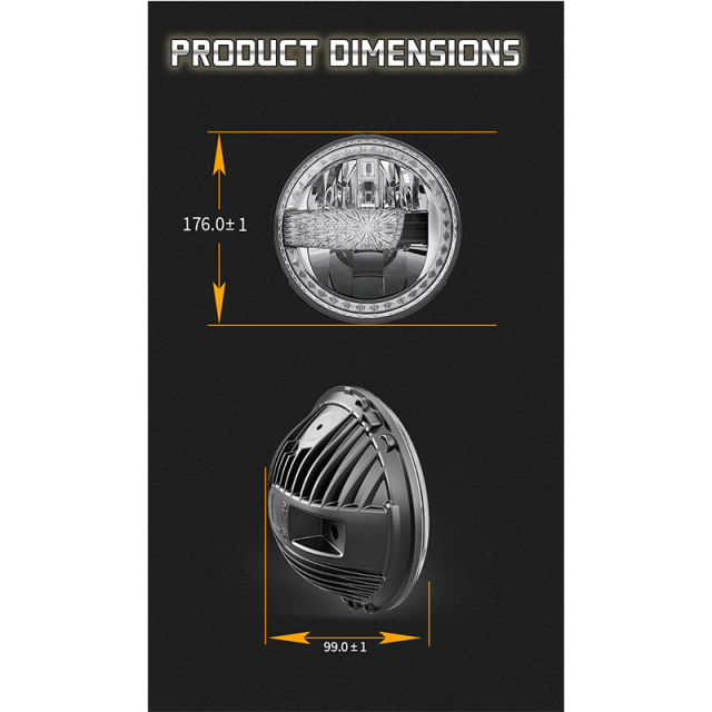 2007-2017 Jeep Wrangler JK Led Headlights Conversion Jeep JKU Led Headlights with White DRL