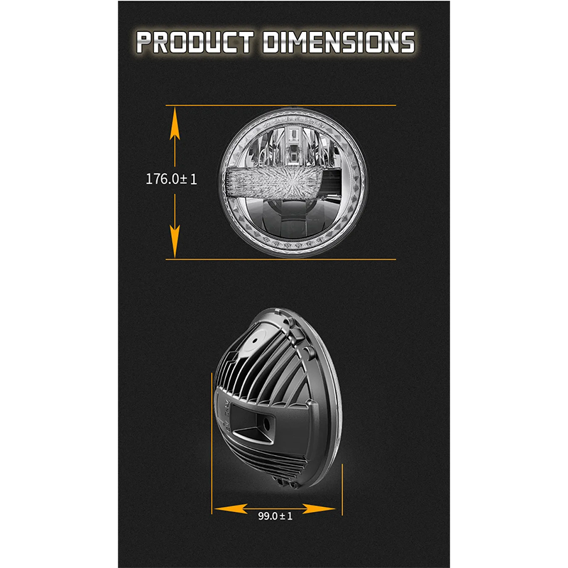 2007-2017 Jeep Wrangler JK Led Headlights Conversion Jeep JKU Led Headlights with White DRL