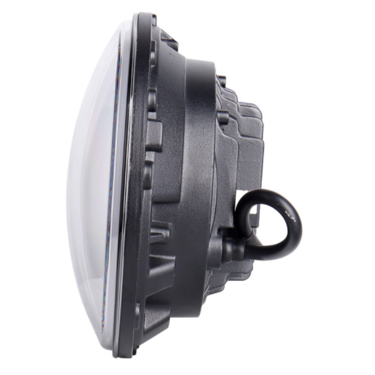 Full Halo Ring White Amber 7" Round Led Headlight 7 Inch Headlamps for Jeep Wrangler Jk