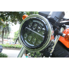 For Jeep Wrangler Parts 7 headlights White/Amber Halo Ring Headlight for Road Glide Hi/Low Beam 7" Headlamp for Jeep Wrangler