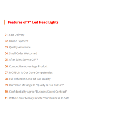 Special Design 7 Headlights with DRL for Hummer H1 H2 Black Chrom Option 7 Headlamp for Jeep Wrangler JK TJ for Harley