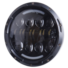 For Jeep Wrangler Parts 7 headlights White/Amber Halo Ring Headlight for Road Glide Hi/Low Beam 7" Headlamp for Jeep Wrangler