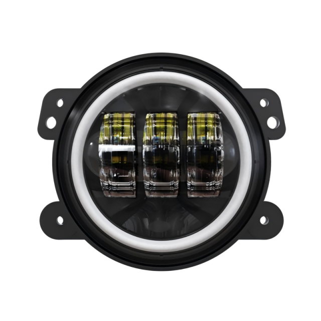 2007-2017 Jeep Wrangler JK Led Fog Lights with Halo DRL Turn Signals