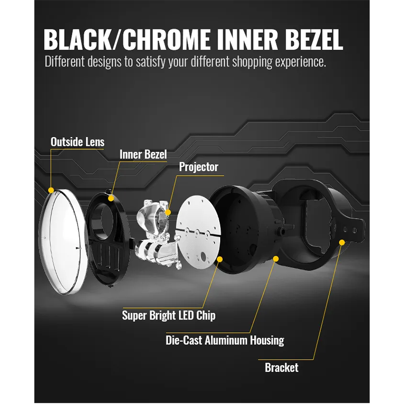 4" 2019 2018 Jeep Wrangler JL Fog Lights 17W 2018+ Jeep JL Led Fog Lights