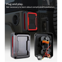 US/EU Version Jeep JK Rear Tail Lights Led Jeep JK Smoked Tail Lights