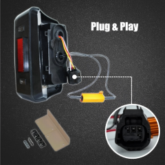 Smoked LED Tail Lights Brake/Reversing/Trun/Driving tail light for Jeep Wrangler JK