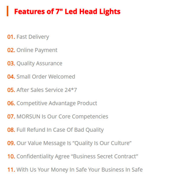 75W 7" Round 1997-2006 Jeep Wrangler TJ Led Headlights with High Low Beam and DRL