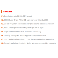 7'' round Jeep jk aftermarket headlights 2007-2018 with high low beam and drl