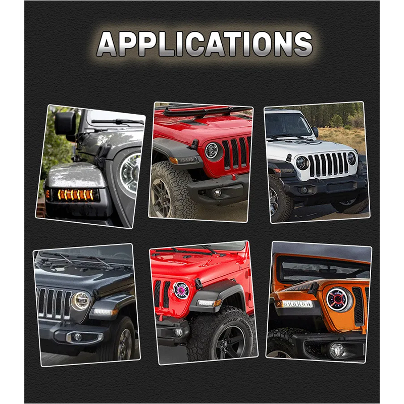 Smoked Jeep JL Switchback Led Turn Signal Sequential 2018 2019 2020 Jeep Wrangler Led Turn Signals DRL for Sport Sport S