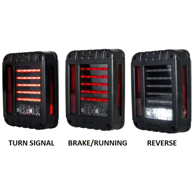 For Jeep Wrangler 2007+ vehicles led tail light US / European version Rear lamp car auto lighting system