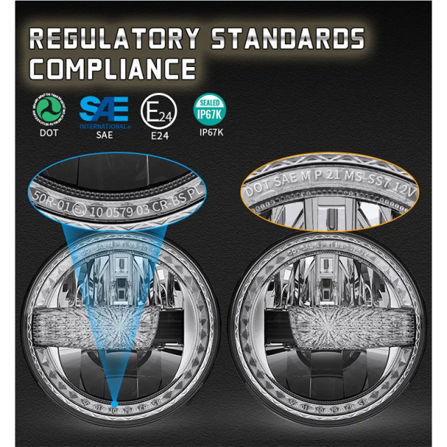 2007-2017 Jeep Wrangler JK Led Headlights Conversion Jeep JKU Led Headlights with White DRL