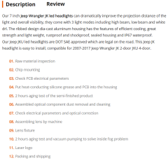 2007-2017 Jeep Wrangler JK Led Headlights Conversion Jeep JKU Led Headlights with White DRL