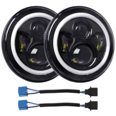 led projector 1997 jeep wrangler halo headlights replacement with drl turn signal