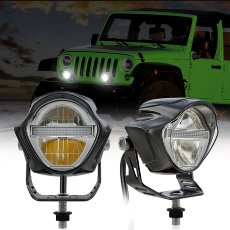 Jeep Wrangler Led Off Road Spot Lights 4x4 Offroad Driving Lights
