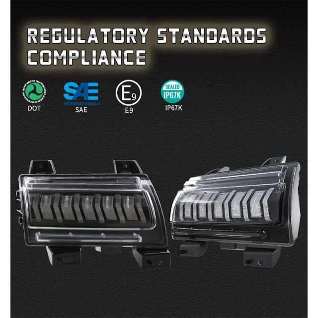 Smoked Jeep JL Switchback Led Turn Signal Sequential 2018 2019 2020 Jeep Wrangler Led Turn Signals DRL for Sport Sport S