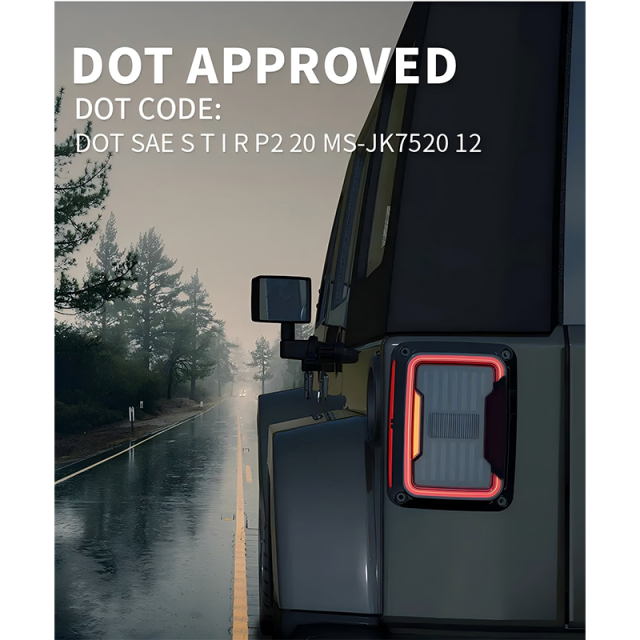 US/EU Version Jeep JK Rear Tail Lights Led Jeep JK Smoked Tail Lights