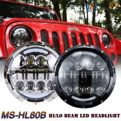 For Jeep Wrangler Parts 7 headlights White/Amber Halo Ring Headlight for Road Glide Hi/Low Beam 7" Headlamp for Jeep Wrangler