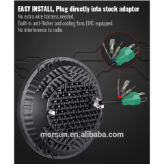 7 inch Round Jeep Jk Oem Led Headlights with Halo Lights Jeep Jk Factory Led Headlights Assembly