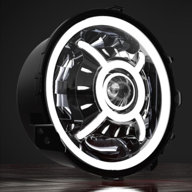 DOT SAE Approved 2020 Jeep Gladiator JT Led Headlights 9" with High Low Beam and Halo DRL