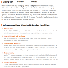 2018 2019 Jeep Wrangler JL Oem Led Headlights 9 inch Jeep JL Oem Led Headlights