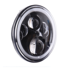 For Lands Rover Defender/Royal Enfield Headlight 7" Led Headlight with DRL Turning for Jeep Wrangler JK JKU CJ TJ