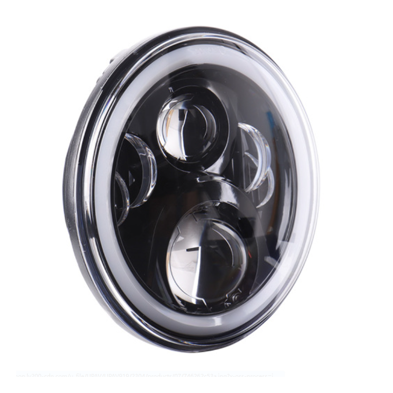 For Lands Rover Defender/Royal Enfield Headlight 7" Led Headlight with DRL Turning for Jeep Wrangler JK JKU CJ TJ