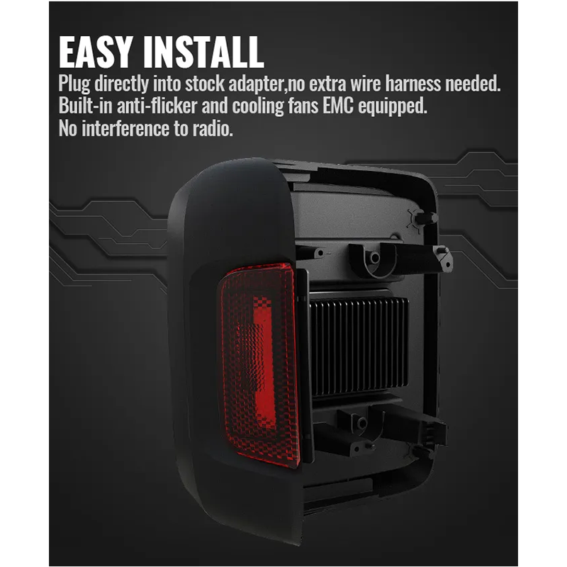 Morsun New Arrival Led Tail Lights for Jeep Wrangler JL 2018 2019 with Reverse/Running/Turn/Brake Beams