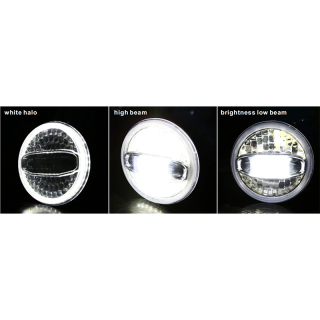 High power 108w 7 inch jeep wrangler halo projector headlights