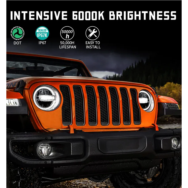 DOT SAE 2018 2019 Jeep Wrangler Moab Edition Led Headlights for Jeep Wrangler Moab