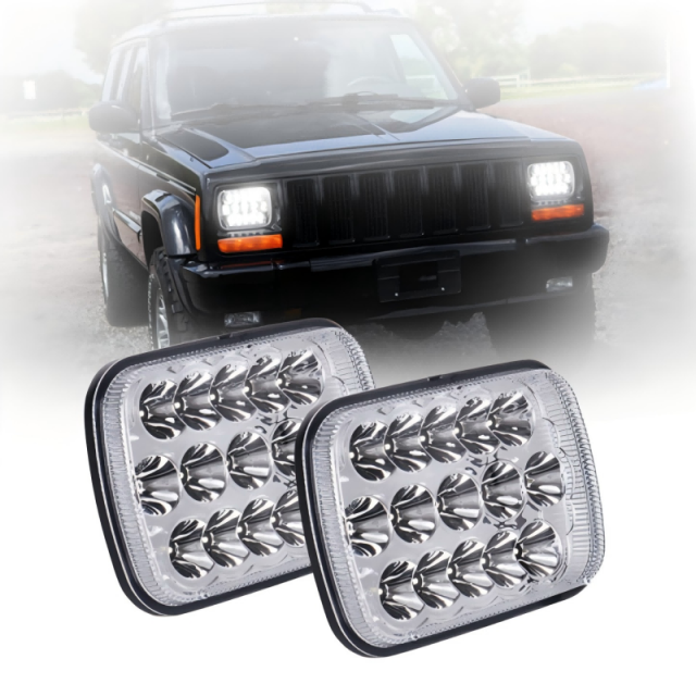 DOT 5x7 H6054 Sealed Beam Led Headlights for Jeep Cherokee XJ Wrangler YJ